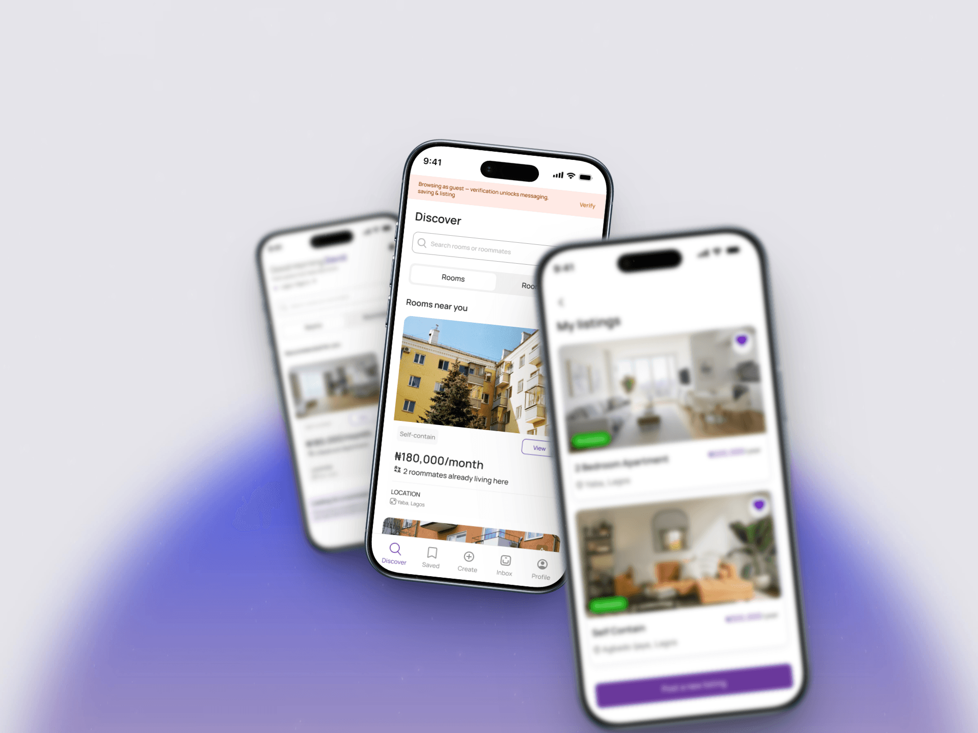 Bunkie UI — Mobile Marketplace App Design