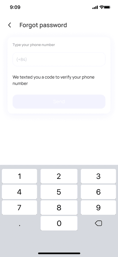 Forgot Password Step 1