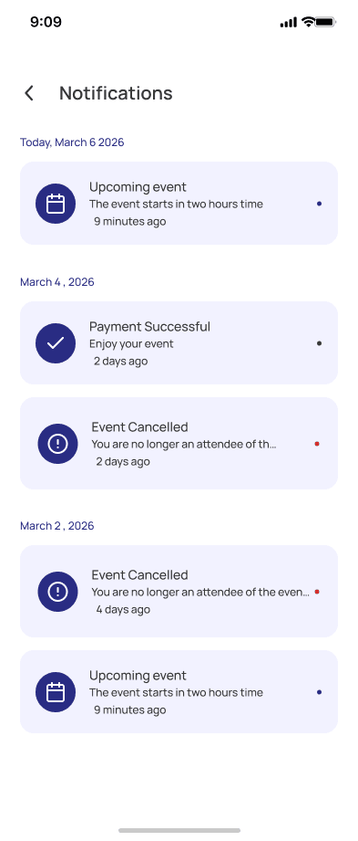 Notifications Screen