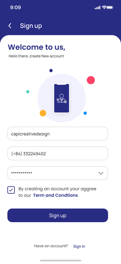 Sign Up Step 2