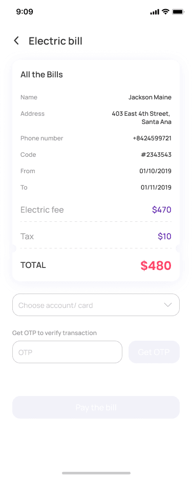 Electric Bill Step 4