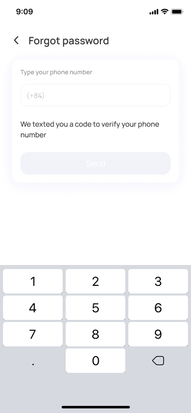 Forgot Password Step 1