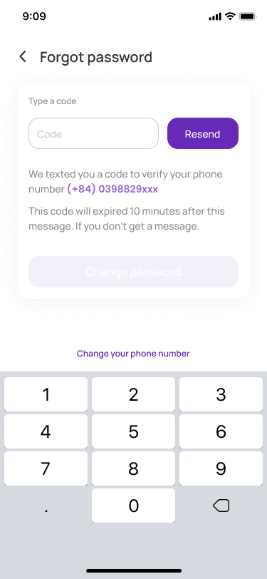 Forgot Password Step 3