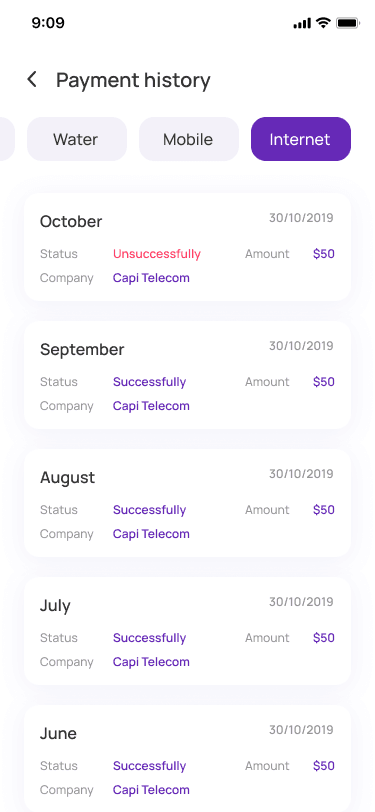 Payment History 2