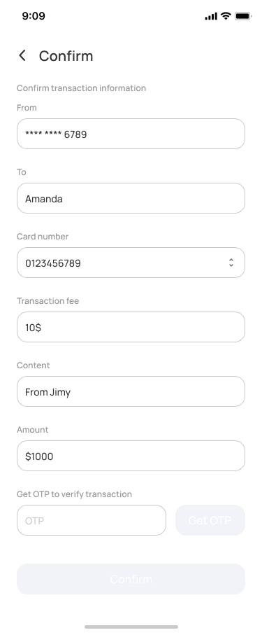 Transfer Confirmation 1