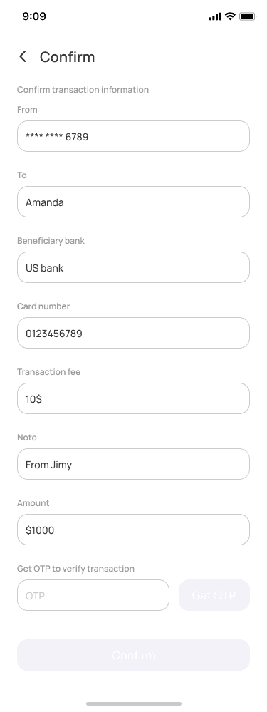 Transfer Step 9