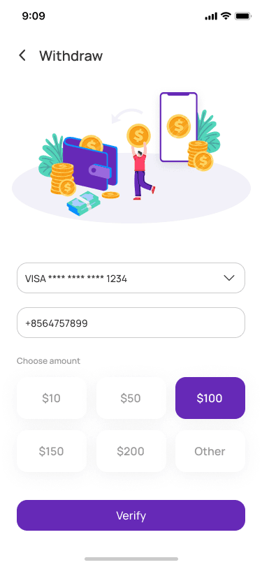 Withdraw Step 2