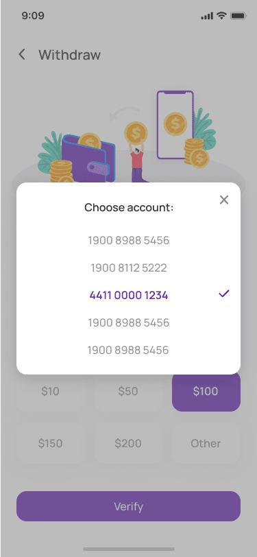 Withdraw Step 3