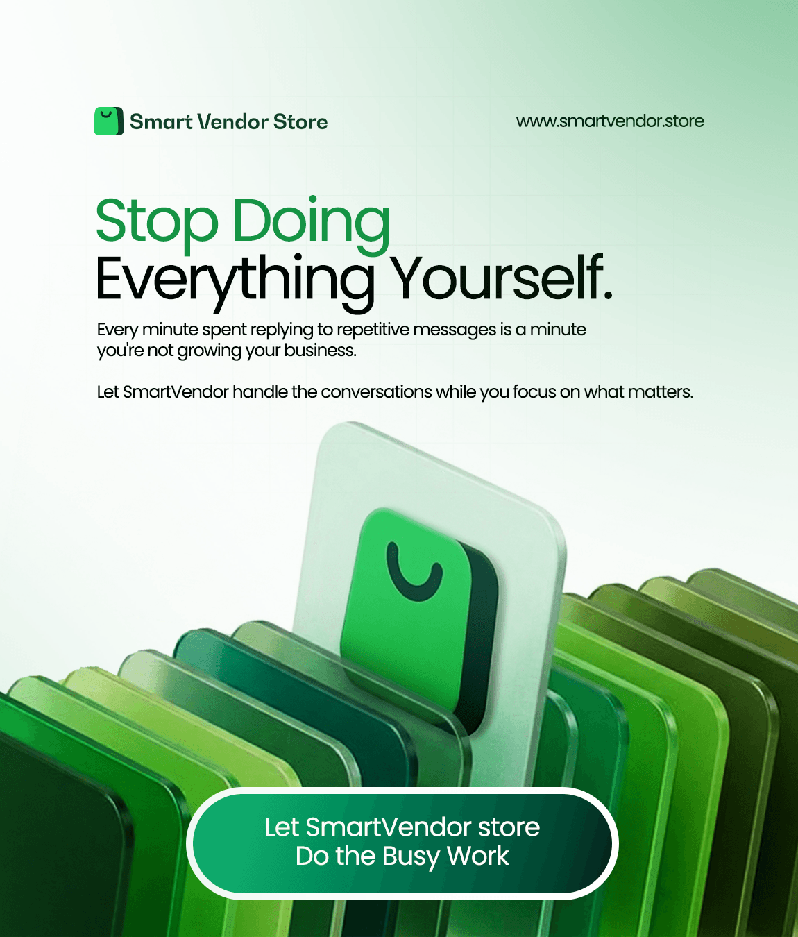 Smartvendor — One Chat, One Sale Hero